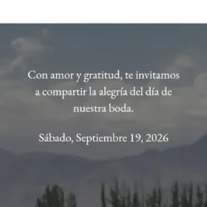 Diseño y Creación de Invitación Web
